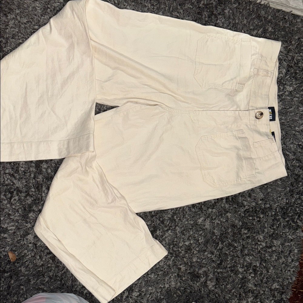 Maeve Cream Casual Trousers